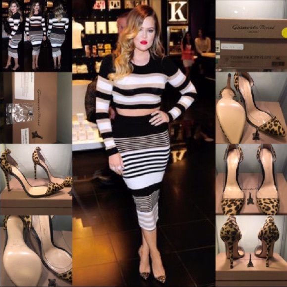 Gianvito Rossi Exotic Leopard Pony Hair Plexi Pump - Picture 8 of 9